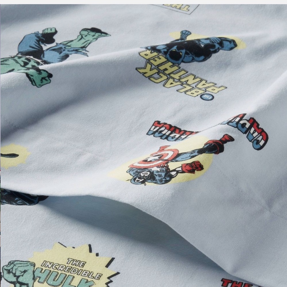 NEW Marvel Characters Kids' FULL Sheet Set The Marvel Collection by Pillowfort - Picture 3 of 4